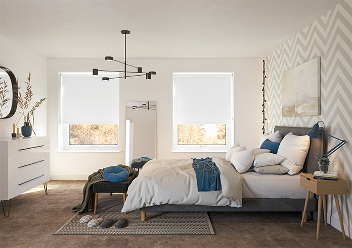 Florenza (Blackout), Fresh White - Roller Blind - Image 8